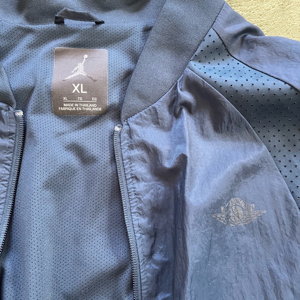 Jordan Blue Windbreaker Jacket Breathable Performance